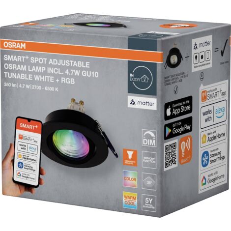 OSRAM HOMELIGHTING 4058075853751 Spot de plafond, Plafonnier à spot LED GU10 sable