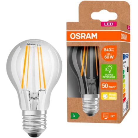 OSRAM HOMELIGHTING 4099854009976 LED EEK A (A - G) E27 Glühlampenform 4 W = 60 W Warmweiß (Ø x H) 60