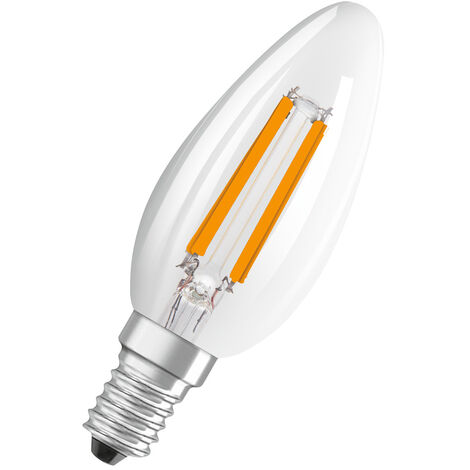 OSRAM HOMELIGHTING 4099854065989 LED CEE C (A - G) E14 forme de flamme 2.9 W = 40 W blanc chaud (Ø x H) 35 mm x 35 mm à intensité variable 1 pc(s) C883952