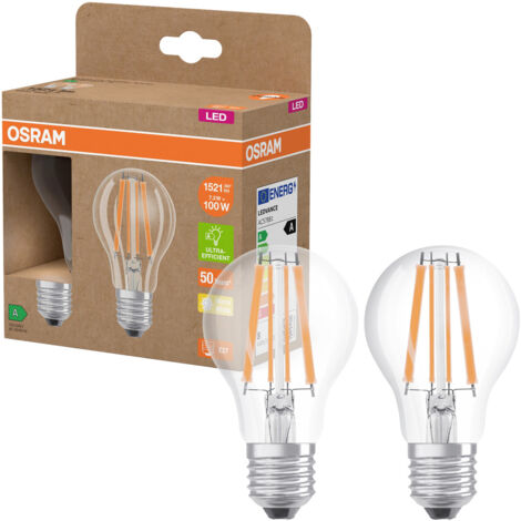 OSRAM HOMELIGHTING 4099854253706 LED EEK A (A - G) E27 Glühlampenform 7.2 W = 100 W Warmweiß (Ø x H)