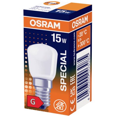 OSRAM HOMELIGHTING Ampoule de four CEE: G (A - G) 57 mm 230 V E14 15 W forme spéciale 1 pc(s) X13074