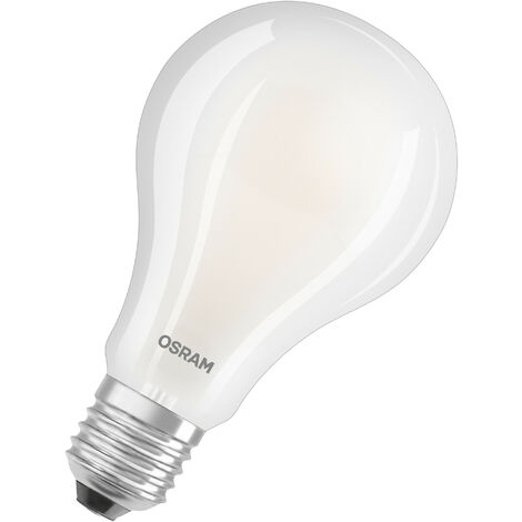 OSRAM Lampada LED Attacco: E27 Cool White 4000 K 24 W sostituzione per 200 W Incandescent bulb opaco LED STAR CLASSIC A [Classe di efficienza energetica D]