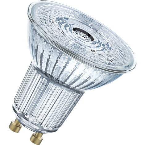OSRAM Lampada LED con riflettore Attacco: GU10 Kaltweiß 6500 K 4,30 W sostituzione per 50 W Reflector lamp not relevant LED STAR PAR16 [Classe di efficienza energetica F]