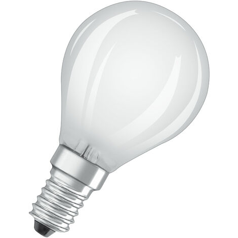 OSRAM Lampada LED - E14 - bianco caldo - 2700 K - 4 W - Sostituisce lampade ad incandescenza 40W - opaca - LED BASE CLASSIC P - Confezione da 3