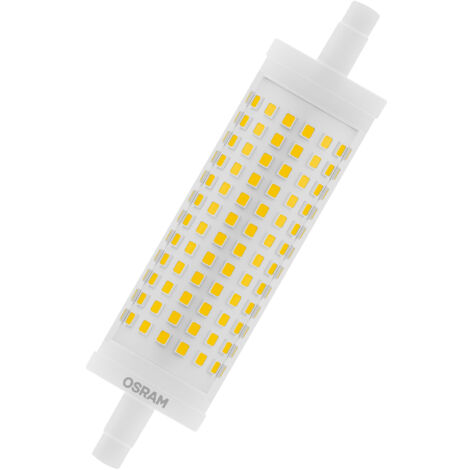 OSRAM Lampada LED Line con attacco retrofit R7s, 19 W / 2452 lm, luce bianca fredda e trasparente con 4000 K, non dimmerabile. IP20, vetro senza piombo, diametro 28 mm, EEK E.