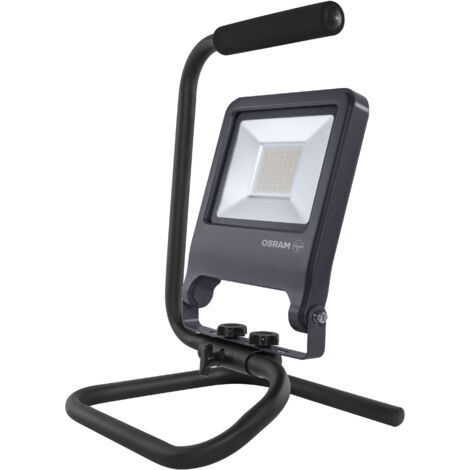 OSRAM Lampe de travail LED  S-Stand 50 W 840, blanc froid 4 000 K, 4 500 lm, IP65, tête pivotante, câble de 2 m