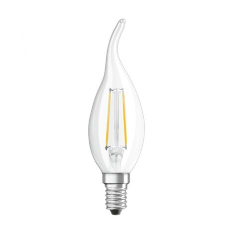 OSRAM Lampe LED dimmable Superstar avec un rendu des couleurs particulièrement élevé (CRI90), E14-base, Aspect filament ,Blanc chaud (2700K), 470 Lumen,Remplacement de 40W-Ampoules 1-Pack