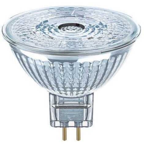 OSRAM Lampe LED dimmable Superstar avec un rendu des couleurs particulièrement élevé (CRI90), GU5.3-base, verre clair ,Blanc chaud (2700K), 350 Lumen,Remplacement de 35W-Ampoules 1-Pack