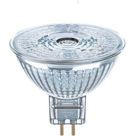OSRAM Lampe LED dimmable Superstar avec un rendu des couleurs particulièrement élevé (CRI90), GU5.3-base, verre clair ,Blanc froid (4000K), 350 Lumen,Remplacement de 35W-Ampoules 1-Pack