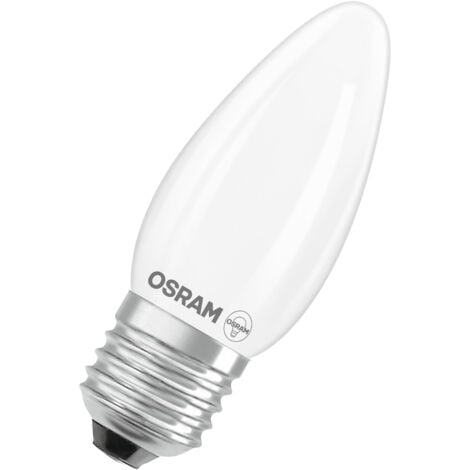 OSRAM Lampe LED forme étoile bougie B25 filament, 2700 K blanc chaud, 1,8 W, E27, dépolie, 250 lm, 15 000 h, pour lampes de table, luminaires décoratifs