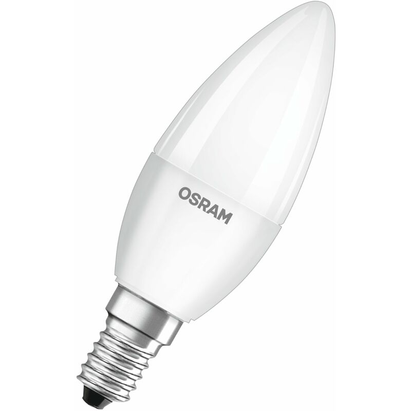 Osram - led base Classic B40, ampoule led à filament dépoli en verre pour culot E14, forme bougie, blanc froid (4000K), 806 lumens, remplace les Osram - led base Classic B40, ampoule led à filament dépoli en verre pour culot E14, forme bougie, blanc froid (4000K), 806 lumens, remplace les