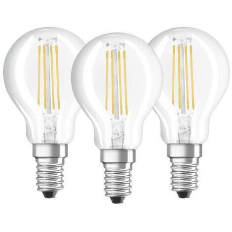 OSRAM - Led clair sphérique e14 4w froid boite de 3
