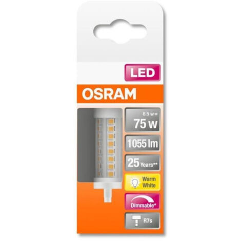 OSRAM - Led crayon 78mm variable 8.55w r7s  1055lm 2700K chd bte 1