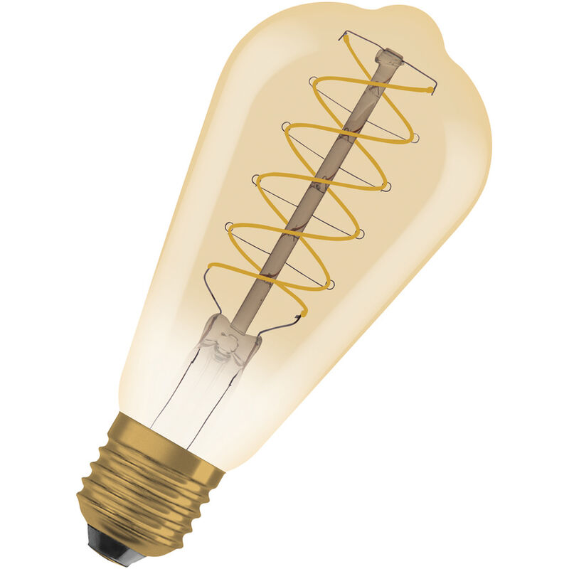 Osram - Dimmbare Led-lampen, Vintage-edition, 37 Watts Ersatz, E27, G95-shape, 2200 Kelvin, Warm Comfort Light, Klares Glas, Single Pack