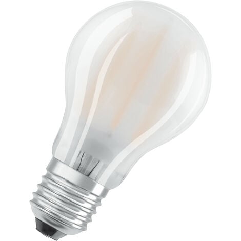 OSRAM Ampoule LED - E27 - Warm White - 2700 K - 6,50 W - remplacement pour 60-W-Incandescent bulb - givré - LED BASE CLASSIC A - Weiß