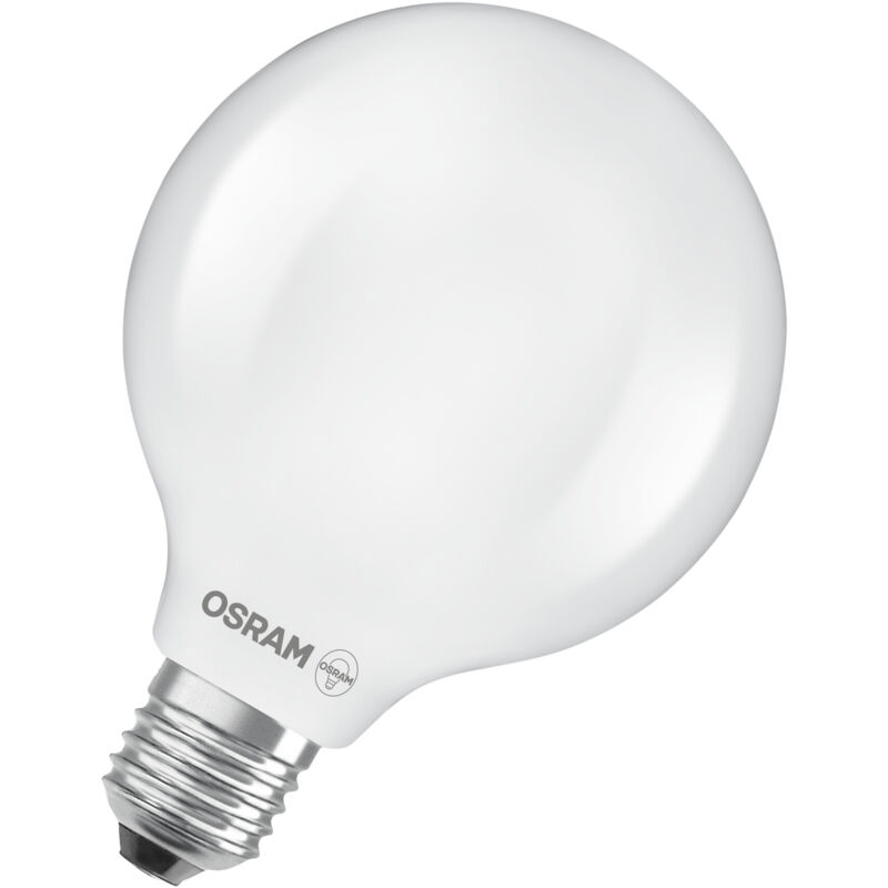 Osram - Led-lampe In Klassischer Globeform, Mit Dekorativem Led-filament Im Frosted Design, Energieeffizienzklasse A, E27, 5 W, 1055 Lm, 4000 K,