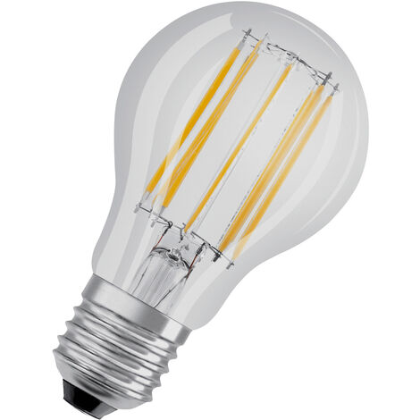 OSRAM LED-Lampe  Sockel: E27  Warm White  2700 K  10 W  Ersatz für 100-W-Glühbirne  klar  LED Retrofit CLASSIC A