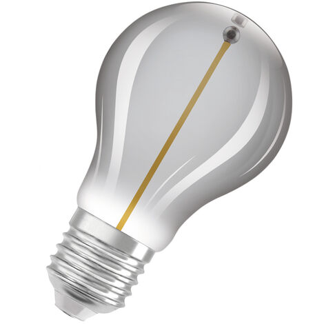 OSRAM LED-Lampen, Vintage-Edition, 4 Watts Ersatz, E27, A-shape, 1800 Kelvin, Comfort warm white, Klares Glas, single Pack