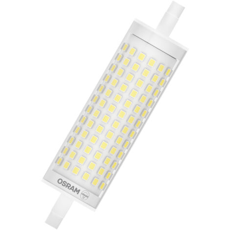 OSRAM LED Line LED-Lampe mit Filament, klarer Leuchtkörper aus Kunststoff, 20 W, R7s Retrofit-Sockel, EEK D, 3000 lm, 3000 K warmweißes Licht für die Allgemeinbeleuchtung.