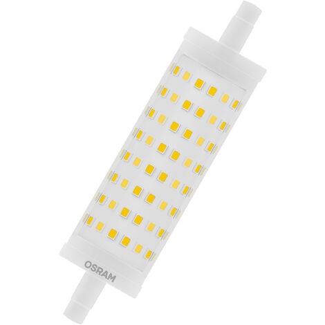 OSRAM LED LINE R7S DIM / Tubi LED: R7s, Dimmabile, 15 W, 125W equivalenti, chiara, bianco caldo, 2700 K
