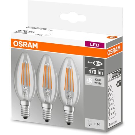 Osram - led retrofit classic b 4w/840 230v e14 pack van 3 stuks - 4058075819719 - 4058075819719