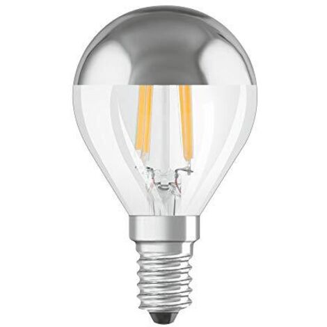OSRAM LED Retrofit CLASSIC P Mirror Lampadina LED, Attacco: E27, Bianca Calda, 2700 K, 2.50 W, Equivalenti a 25 W, LED Retrofit CLASSIC A, Chiaro, Taglia Unica
