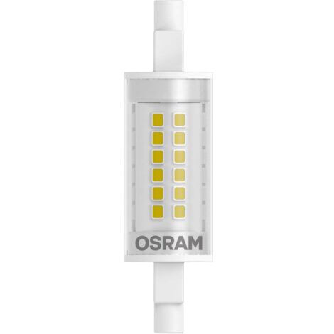 OSRAM LED SLIM LINE R7S, Tubo 7 W = Equivalente a 60 W, Bianco Caldo, 2700 K, Chiaro, Taglia Unica