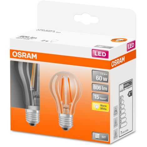 OSRAM - Led std verre clair 7w e27 806lm 2700K chd bte 2