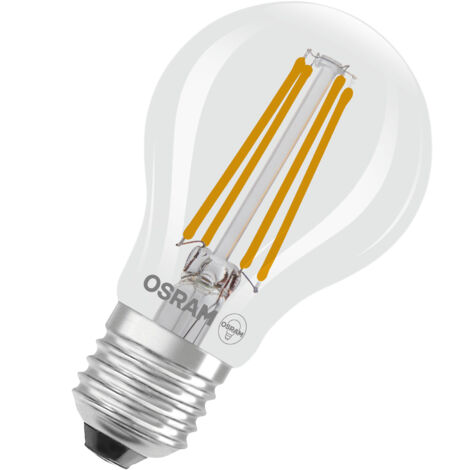 OSRAM LED Superstar Classic LED-Lampe A 40 in klassischer Kolbenform, klarer Glaskörper, 2.2 W, 470 lm, E27 Fassung, warmweißes Licht mit 2700 K, EEK A, 60 mm Durchmesser, 2er-Pac