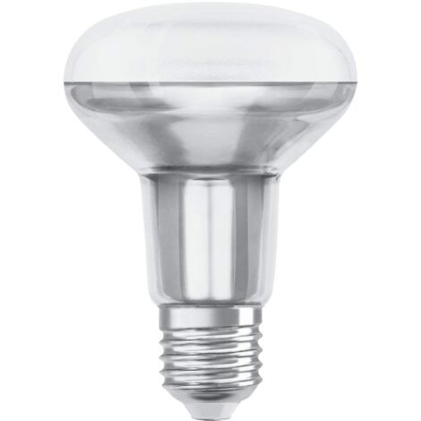 OSRAM LED SUPERSTAR R80 Lampadina LED con Riflettore, Attacco: E27, Bianca Calda, 2700 K, 8.50 W, Equivalenti a 100 W, LED SUPERSTAR R80, Chiaro, Taglia Unica