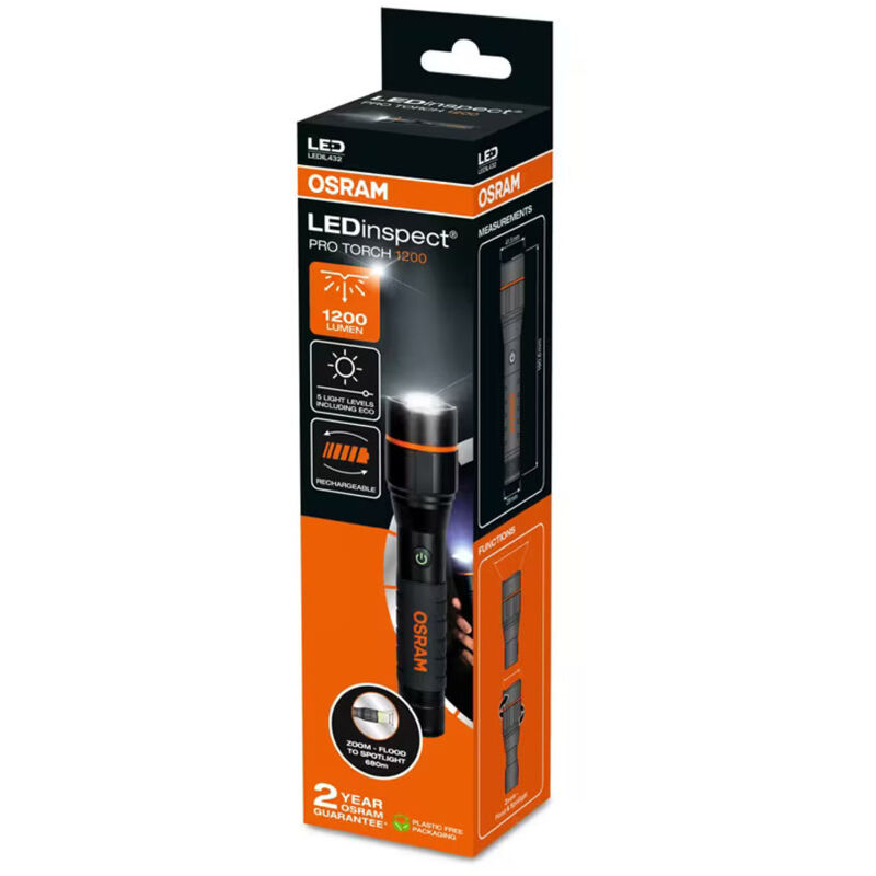 Osram - Automotive Ledinspect Pro Torch 1200 Arbeitsleuchte