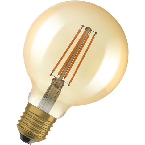 OSRAM - Lot 2 ampoules globe vintage - 1906 6.5 W chaud