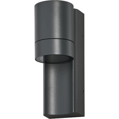 OSRAM Luminaire extérieur ENDURA CLASSIC ISIDOR W, applique murale, GU10, gris foncé, aluminium, installation facile et rapide, diffuseur dépoli, classe de protection IP65, utilisation en extérieur