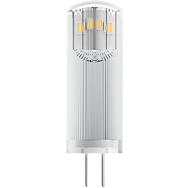 

Pin 12 V Lote de 2 x Bombilla LED G4, 1,80W, Equivalente a, 2700 K, Reemplazo de 20W, Paquete doble, 2 - Osram