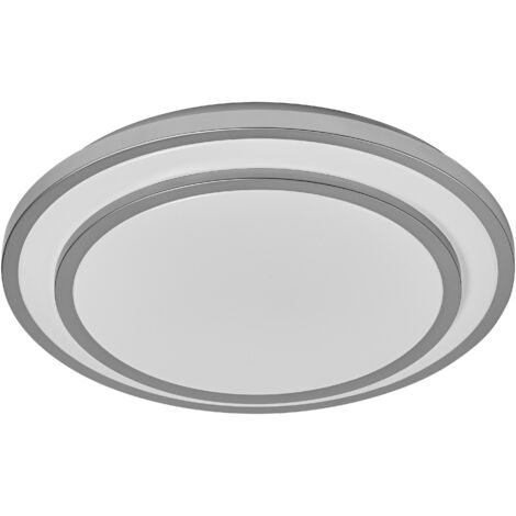 OSRAM Plafonnier LED ORBIS BERLIN 390mm, argent, 24W, 2700lm, blanc chaud, distribution lumineuse très homogène, longue durée de vie, module LED non remplaçable, rond, IP20, 3000K.