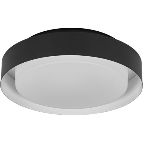 OSRAM Plafonnier ORBIS MADRID 290mm, noir, culot E27, peut être équipé d'une ampoule connectée, haute qualité, design moderne, boîtier en métal, adapté à une utilisation en intérieur, rond, IP20