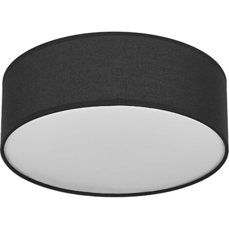 OSRAM Plafonnier ORBIS PARIS 300mm, noir, culot E27, peut être équipé d'une ampoule connectée, de haute qualité, design moderne, avec abat-jour en tissu, adapté à un usage intérieur, rond, IP20
