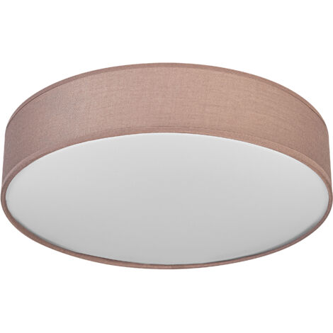 OSRAM Plafonnier ORBIS PARIS 480mm, marron, culot 3xE27, peut être équipé d'une ampoule connectée, de haute qualité, design moderne, avec abat-jour en tissu, adapté à un usage intérieur, rond, IP20