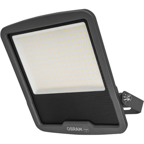 OSRAM Projecteur LED  ENDURA FLOOD PC 150 W, blanc froid 4 000 K, 18 000 lumens, IP65 pour grandes surfaces, 120 lm/W, aluminium recyclé, gris