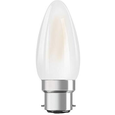 Osram Retrofit Classic B Dim Lampadina LED, Attacco: E14, Bianca Calda, 2700 K, 4 W, Equivalenti a 40 W, LED Retrofit CLASSIC BW, Opaco, Taglia Unica