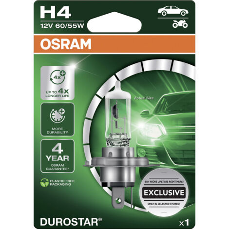 Osram Scheinwerferlampe H4 Durostar 2.0