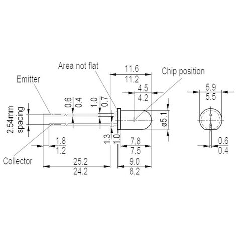 OSRAM SFH 300 FA-3/4 Fototransistor 5 mm  1100 nm  25 ° SFH 300 FA-3/4