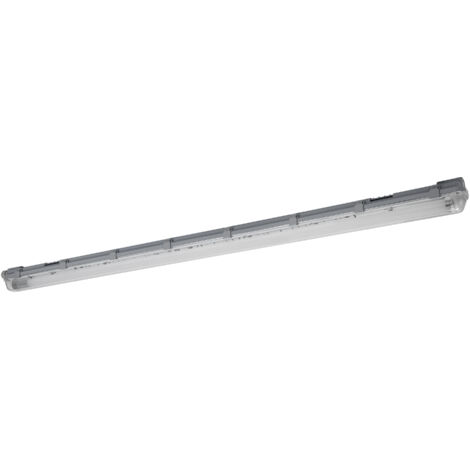 OSRAM Submarine luminaire étanche avec détecteur de mouvement intégré 150cm 19W, luminaire LED gris, protection IP65, pour garages et caves