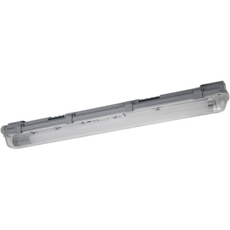 OSRAM Submarine luminaire étanche avec détecteur de mouvement intégré 60cm 8W, luminaire LED gris, protection IP65, pour entrepôts et garages
