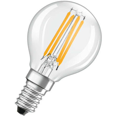 OSRAM SUPERSTAR + CLASSIC P FIL 25 LED-Lampe, E14, Miniballform, 2,2W, 300lm, 2700K, warmweißes Licht, stark reduzierter Blauanteil, geringere Augenbelastung, dimmbar, geringer Energieverbrauch
