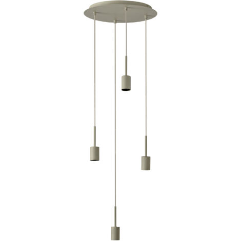 OSRAM Suspension  Decor Needle Plate 4xE27, beige, acier, effet vintage, optique haute qualité, IP20