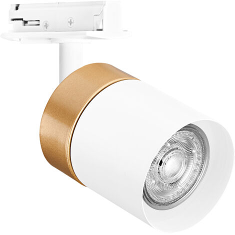OSRAM Tête de luminaire sur rail TRACKLIGHT, or/blanc, avec culot GU10, peut être équipée d'une lampe normale ou intelligente, intelligente, Wi-Fi, design loft, protection IP20