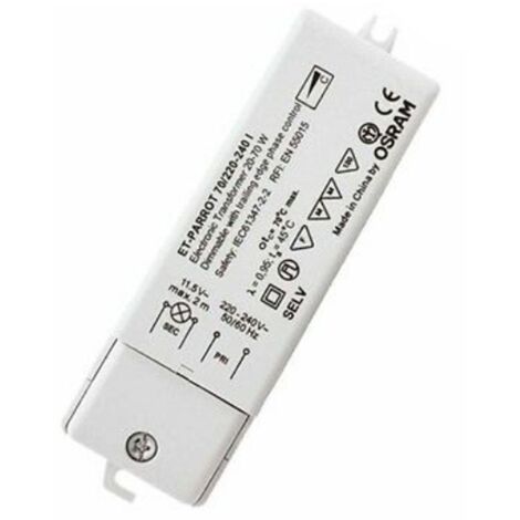 OSRAM TRANSFORMADOR ELECTRÓNICO PARA LÁMPARAS HALÓGENAS DE 220/12V 35/105W