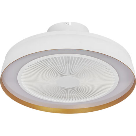 Osram – Ventilateur de plafond 480 mm – LED 49 W – Moteur DC 6 vitesses – Débit d'air 1900 m³/h – Minuterie à distance – Surface 13-20 m²