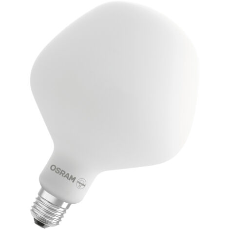 OSRAM Vintage 1906 Big Apple ist eine dimmbare LED-Lampe mit Filament in Apfelform. Sie bietet 7.3 W für 806 lm, E27 Fassung, Frosted Glas, 135 mm Durchmesser, Farbwiedergabe CRI 80, 2700 K, EEK E.